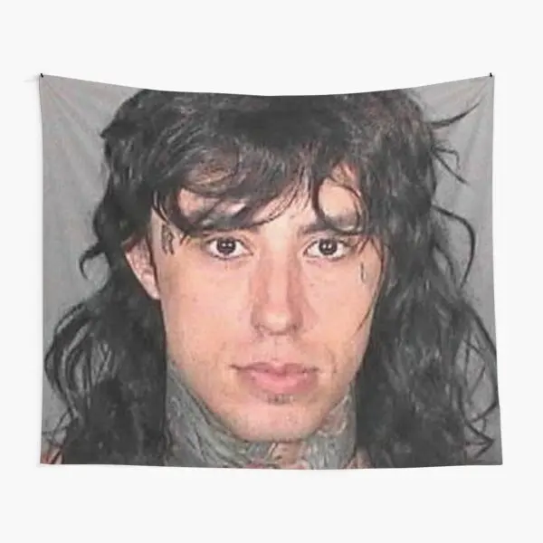 Ronnie Radke Mugshot Tapestry Bedspread Bedroom Colored Blanket Room Decor Beautiful Printed Hanging Travel Towel Yoga Living