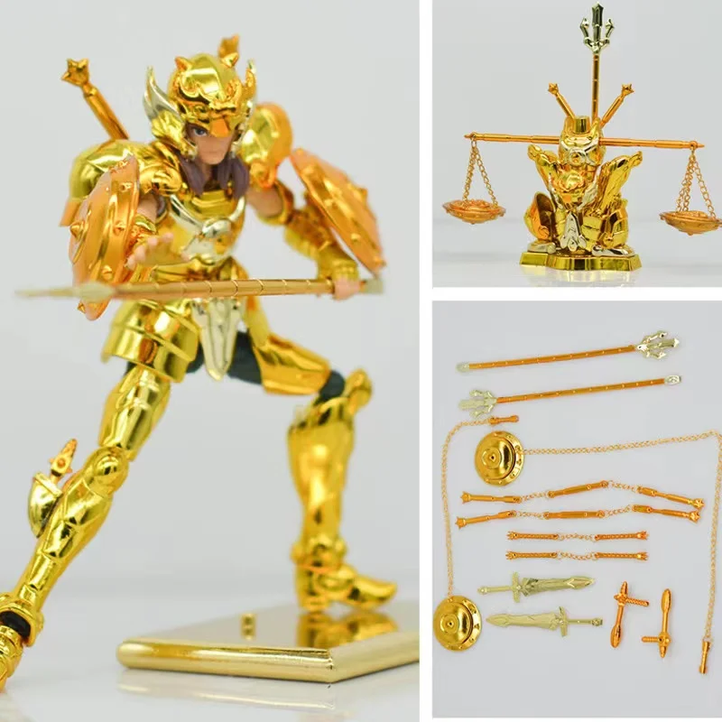 SG Model Saint Seiya Gold Saints Knights of the Zodiac Camus Milo Dohko With Object Metal Armor Action Figure 10cm D.D.P Size