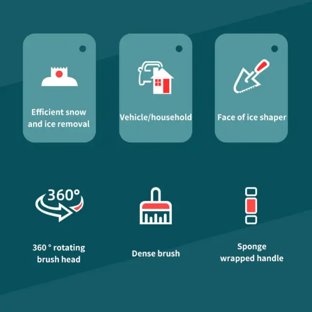 Négy Egy Többfunkciós Hótakaró Az Autó Snowboardjára A Fedélzeten All-In-One Hótárolva Beltéri És Kültéri Tisztításhoz - Image 2