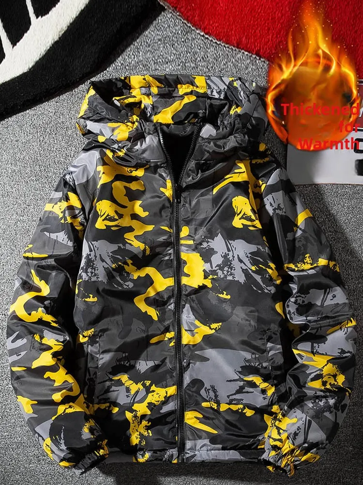 Camouflage Winter Cotton Jaet Thin Men's Wear Resistant Cold Proof Autumn Winter Light Weight Cotton Coat Youth Faion