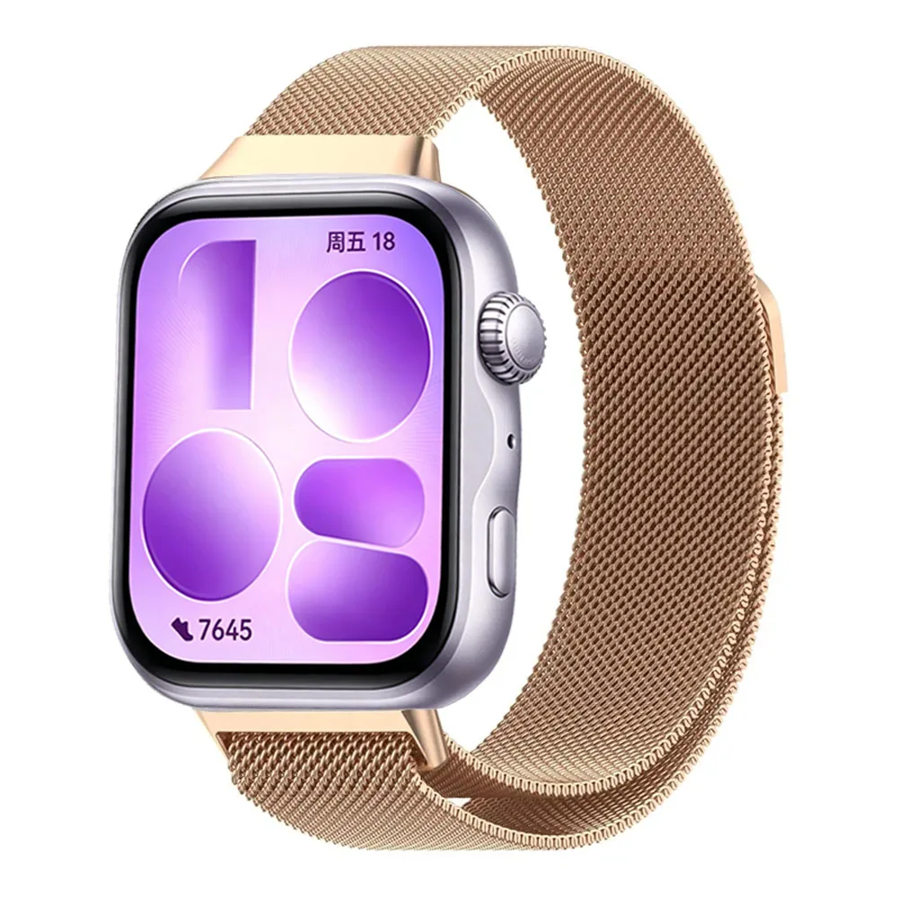 Elegant Metal Milanese Loop Strap - Magnetic Lightweight Bracelet Band