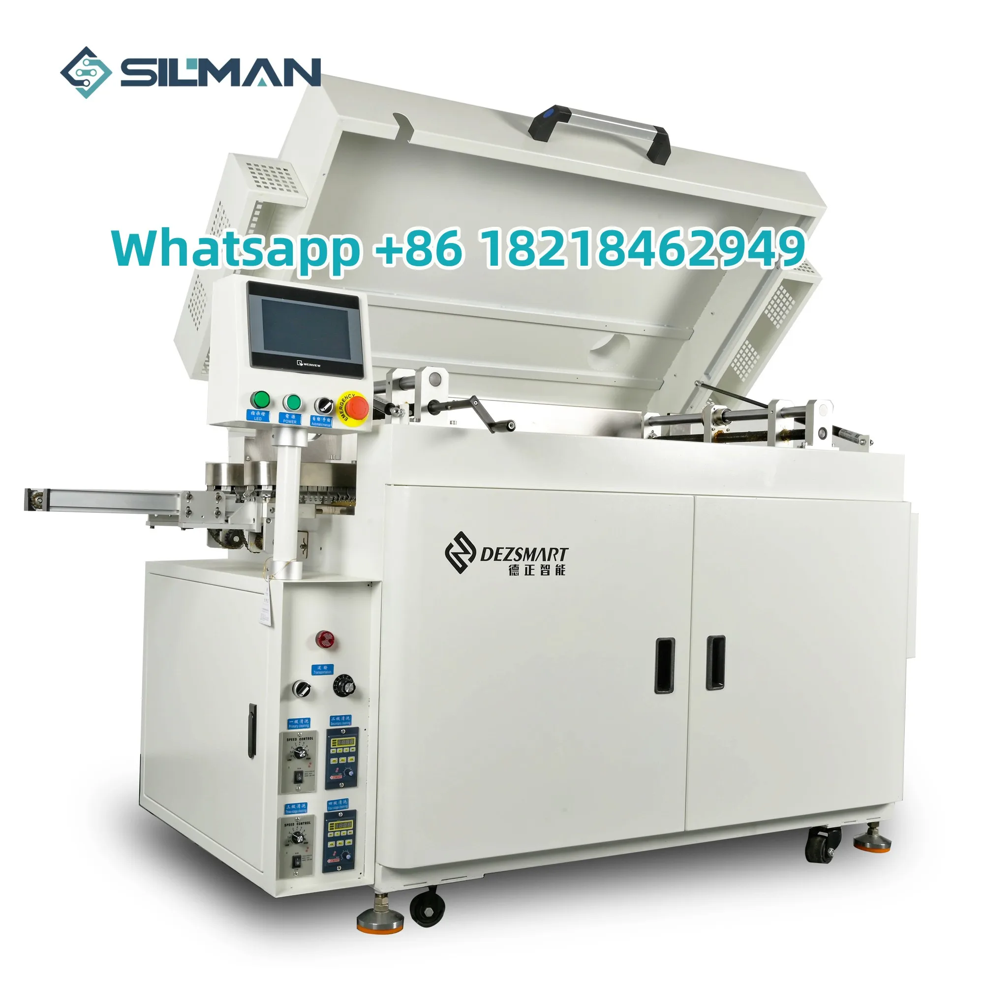 Silman DEZ-C758 PCBA Brush Cleaning Machine Used To Clean PCB Board Tcon Logice Circuit Board Single Side Cleaning Device 4