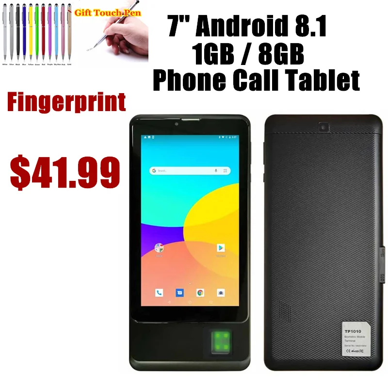 Phone Call Tablet Hot Sales Fingerprint 7 Inch Mtk8735 1gb / 8gb