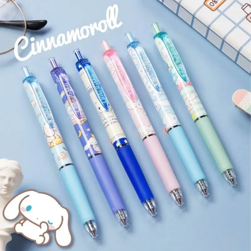 

Sanrio 18/36pcs Gel Pen Kuromi Pochacco Melody Students Press Pens St 0.5 Quick-drying Black Boxed School Learning Stationery