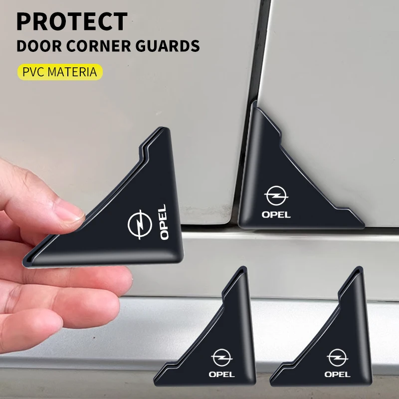 2Pcs Auto Logo Car Door Guard Edge Corner Protector Per Opel Astra Insignia Corsa Zafira Meriva Mokka Vivaro Vectra Accessori