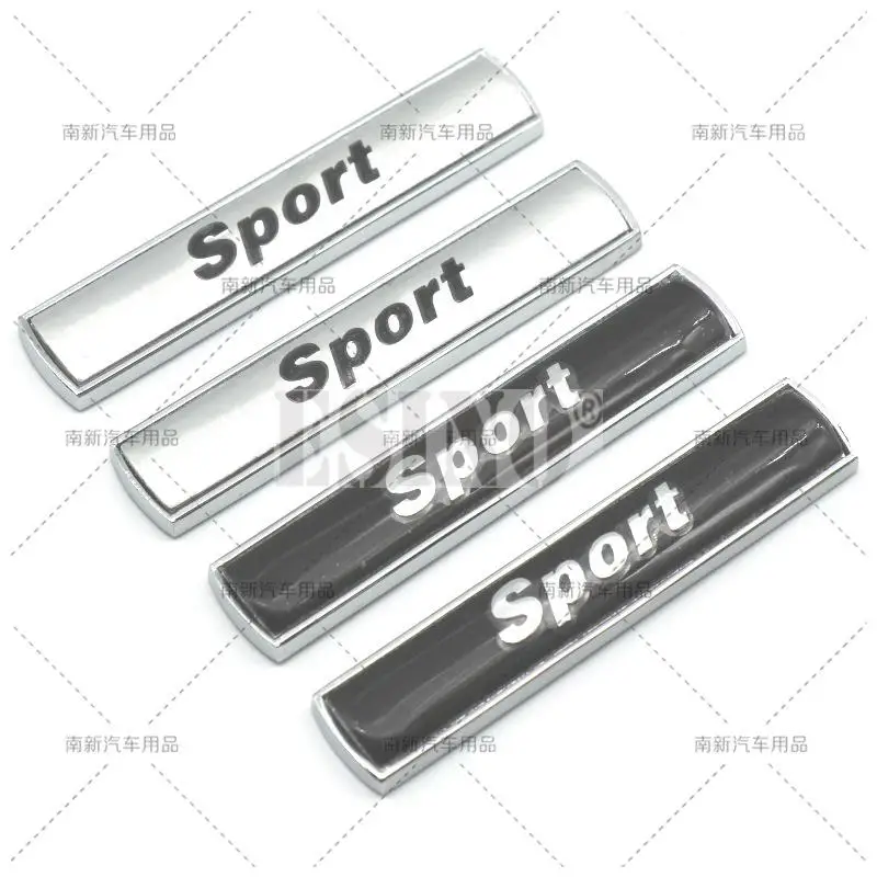 

2 x Car Styling Universal Design 3D Sport Metal Chrome Zinc Alloy Emblem Body Badge Sticker Adhesive Decal