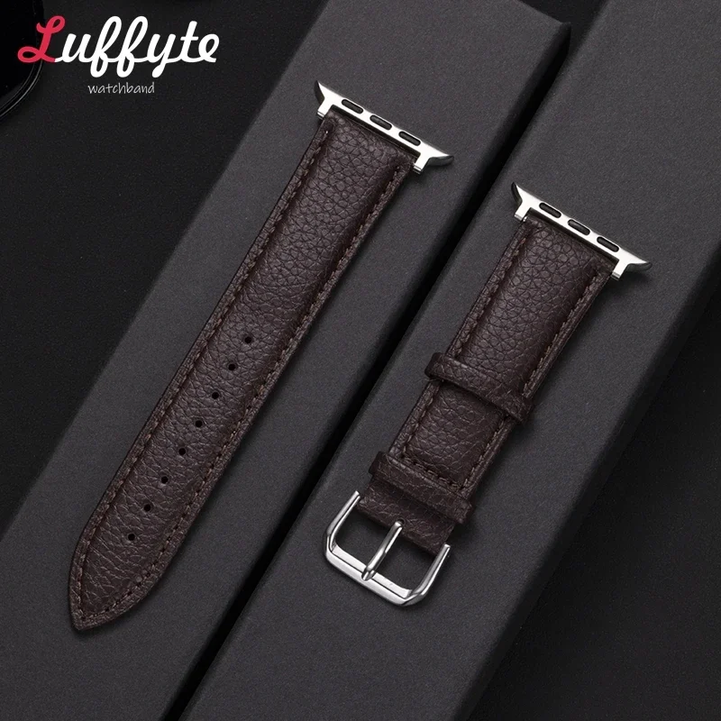 Unisex Premium Leather Smartwatch Strap - Elegant Replacement Band