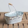 1PC Vintage Iron Flower Pot Desktop Flower Vase Plant Flowerpot Balcony Plant Bucket 5