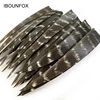 50 Pcs IBOUNFOX Natural Feathers for Wooden Carbon Arrow 3/4/5 Inch Turkey Archery Feathers Fletching Right Wings 6