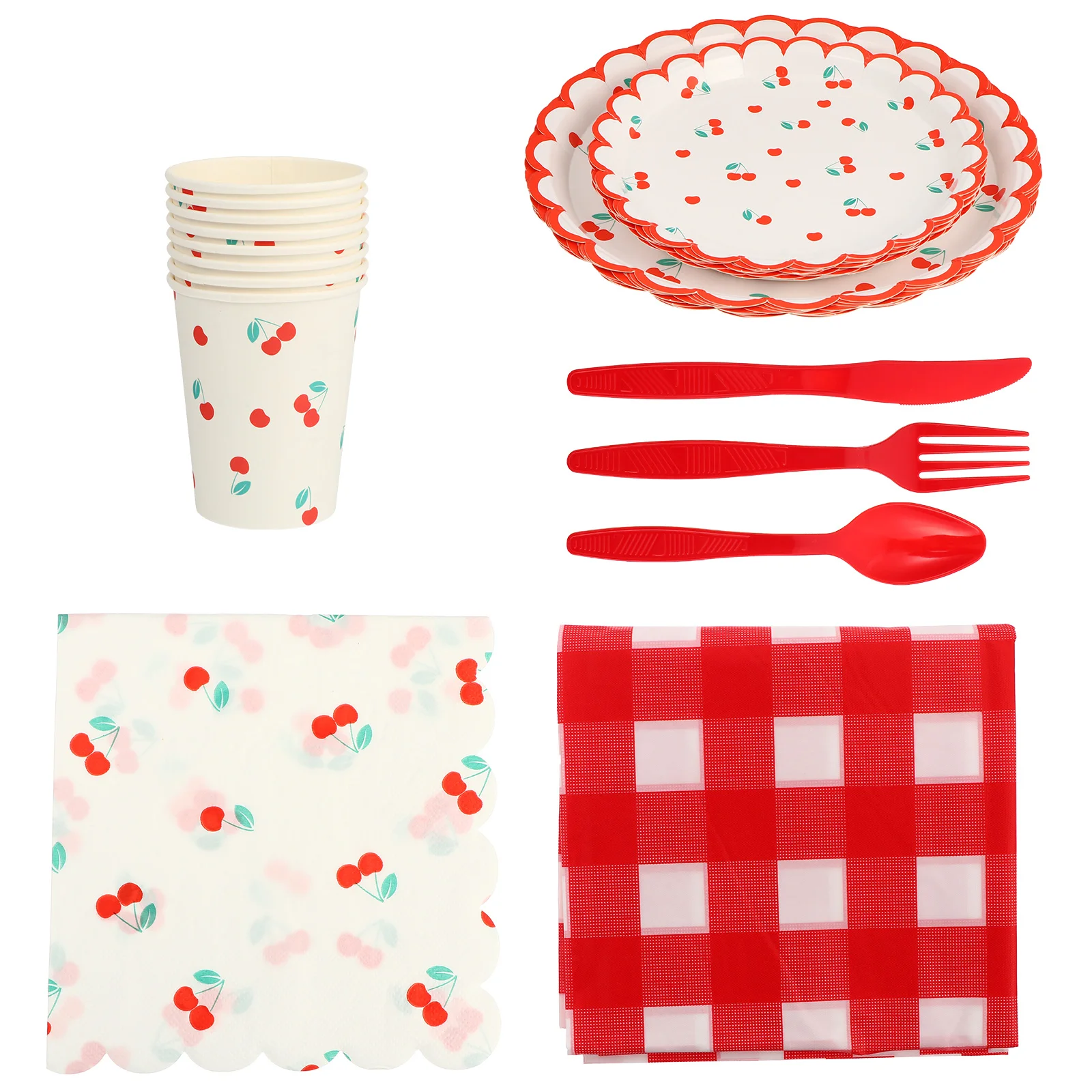 

Water Proof Party Strawberry Paper Pallet Baby Plates Waterproof Table Cloths Tableware