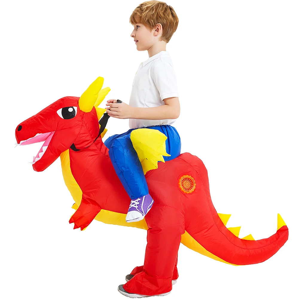 thumbnail image 1 of Disfraz inflable de dinosaurio para niños, disfraz de Anime, Purim, Halloween, fiesta de Navidad, disfraces de Cosplay, trajes para niños y niñas, 1 of 5