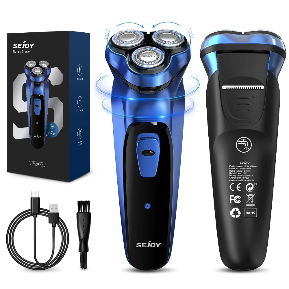 Electric Razor for Men Rechargeable Electric Shavers Rotary Portable Travel Razor Beard Trimmer Idea Gift