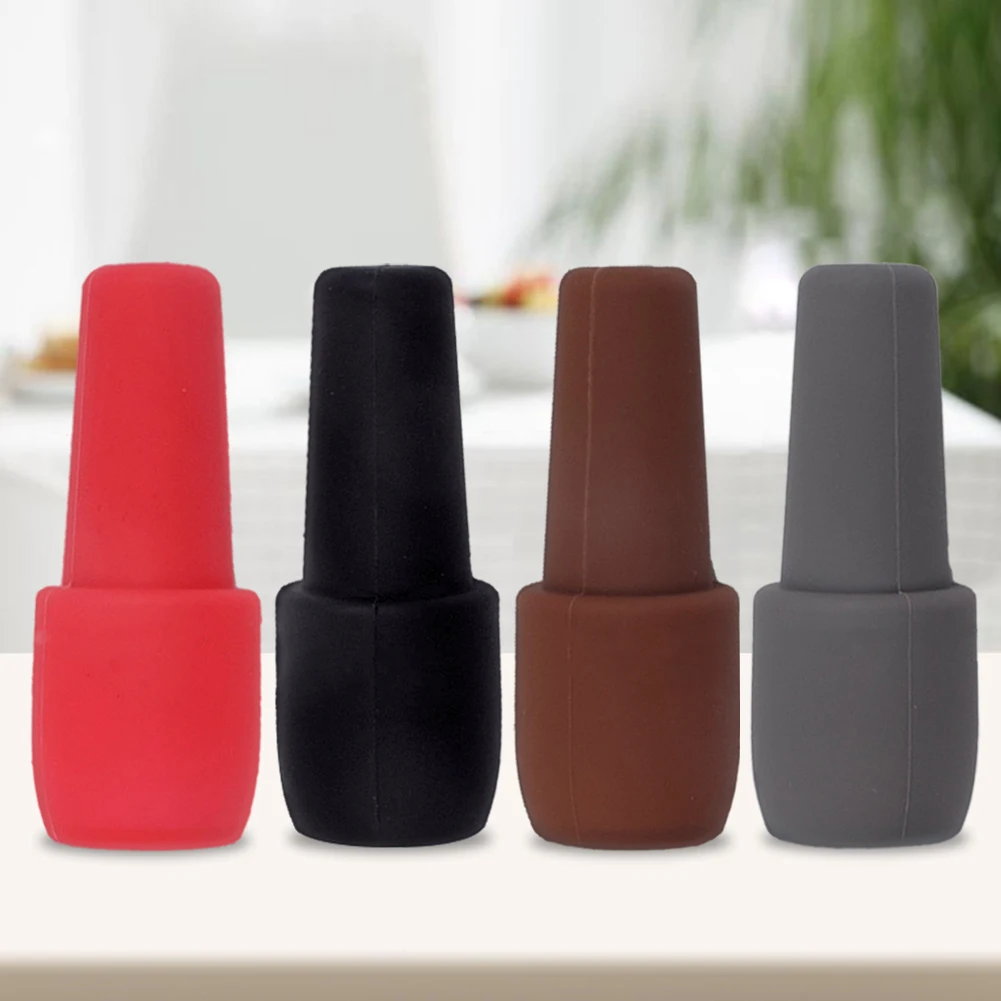 8Pcs Silicone Wine Stoppers Reusable Sparkling Wine Bottle Stoppers Wine Champagne Stoppers Bar Bartender Accessories