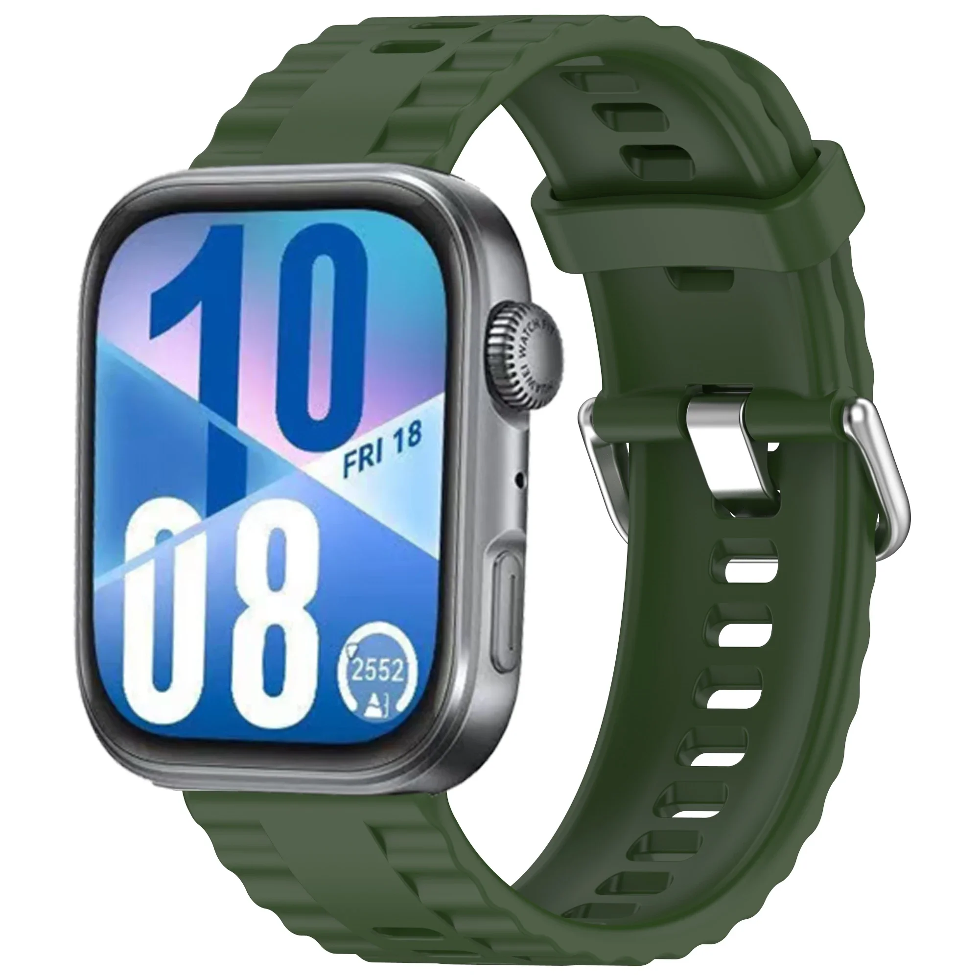 Enhanced Silicone Strap for Sports Smartwatch Replacement Wristband
