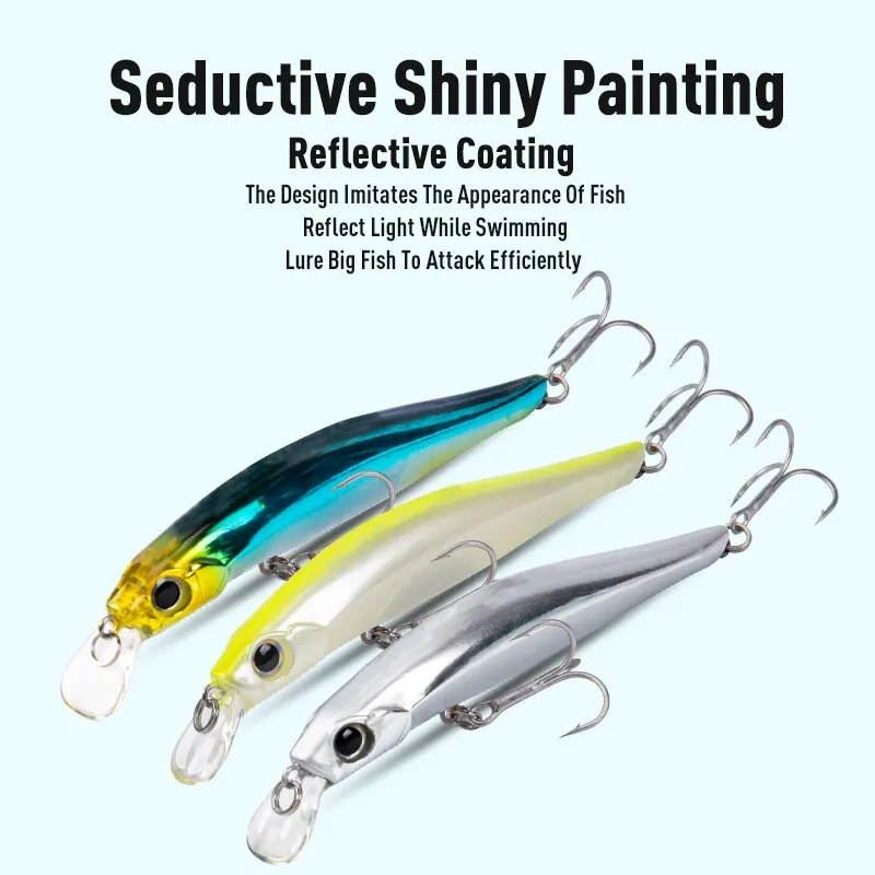 Leurre minnow coulant Artist FR Silence 80mm 105mm - Jerkbait pour bar et carnassiers