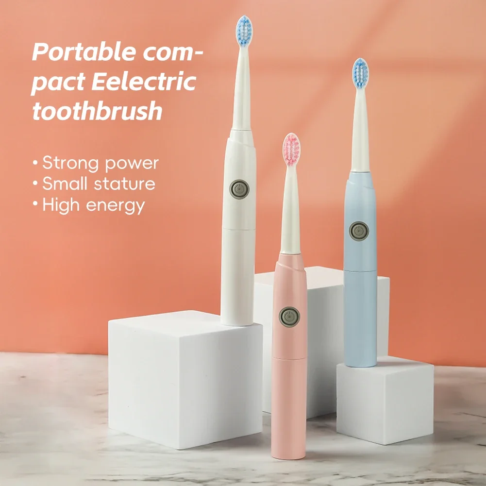 Description Picture 3 of itemSmart Sonic Electric Toothbrush Low noise Batteries with 2 Replaceable Brush Heads 2 Min Smart Timer Portable for Travel