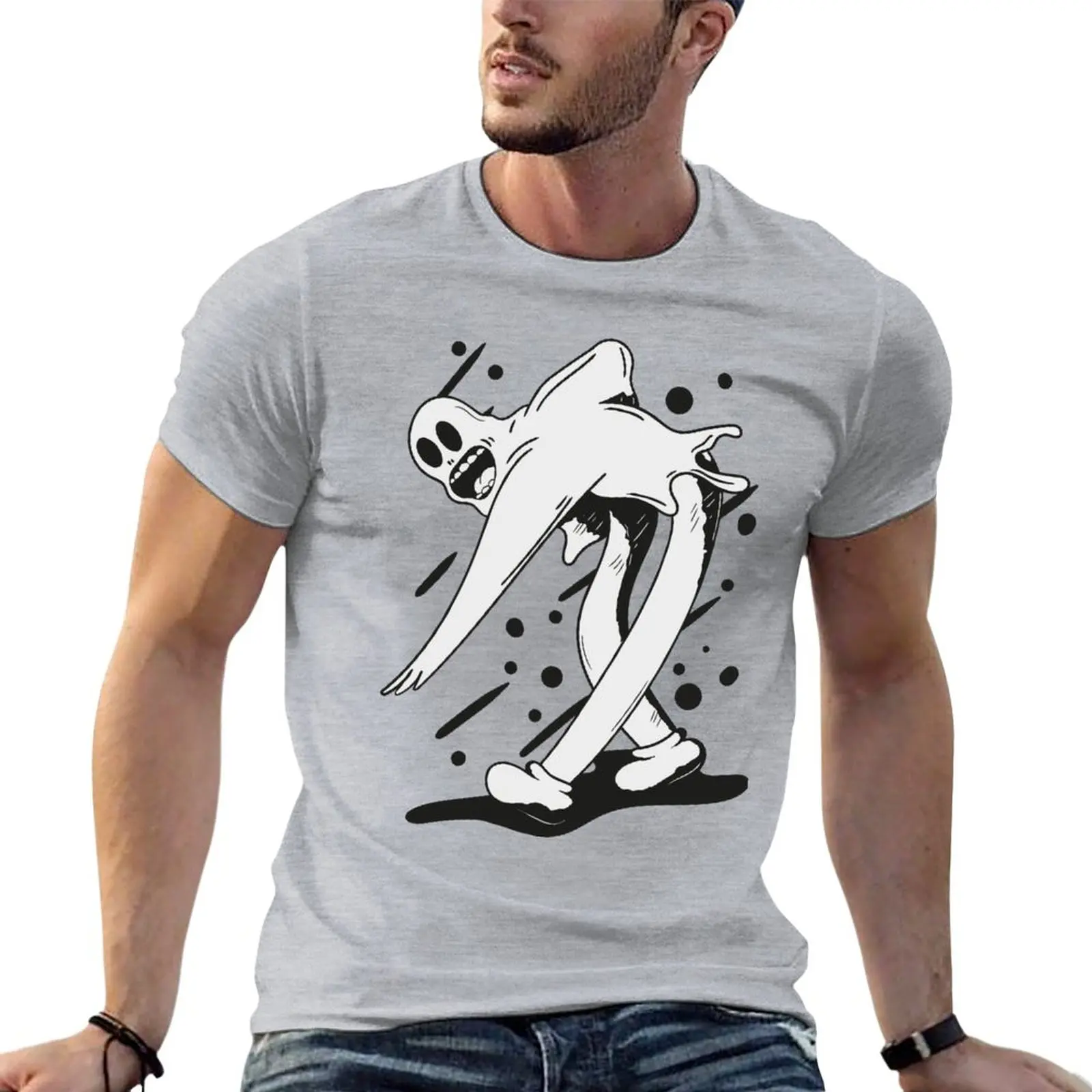 

dancing ghost T-Shirt quick drying oversized clothes for men