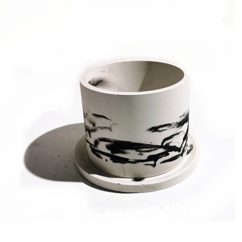 Succulent Planter Silicone Mold Large Concrete Flower Pots Resin Epoxy Casting Mold for DIY Homemade Large Round Clear