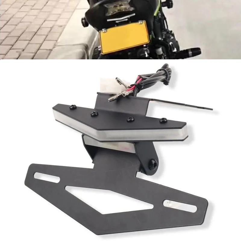 

Motorcycle Rear Tail Light Brake Turn Signals Integrated LED License Plate Bracket Fit For KAWASAKI Z900 Z 900