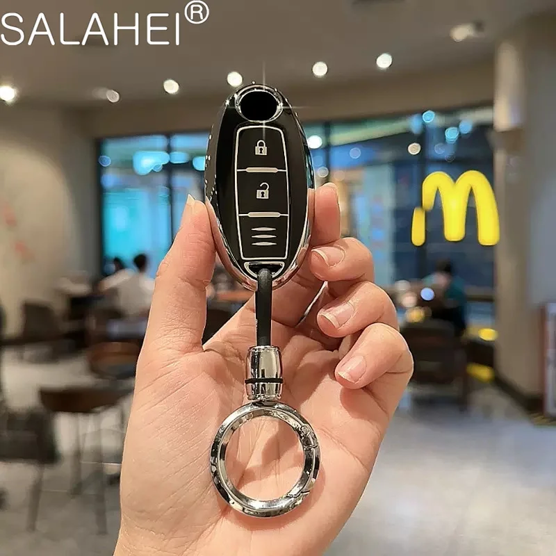 

TPU Car Key Case Cover Fob Smart Remote Keychain For Nissan Leaf Micra Qashqai J11 J10 X Trail T32 Versa Note Patrol Accessories