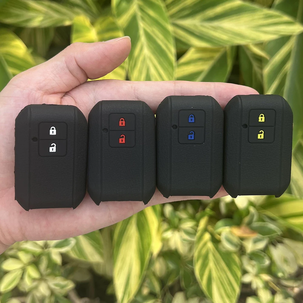 Key cover zwart voor Suzuki Keyless entry rechthoekige afstandsbediening