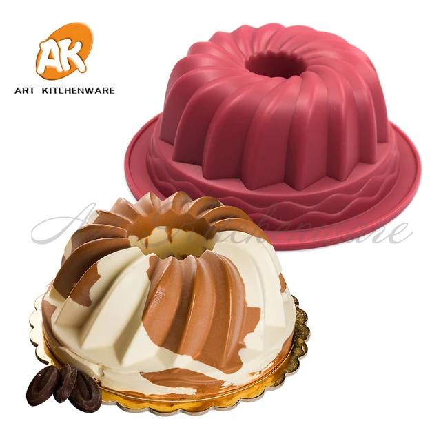 6 Inch Savarin Cake Mold Food Grade Silicone Baking Mold Household  Steamable Kitchen Bakeware Chiffon Cake Baking Tool For Cakes