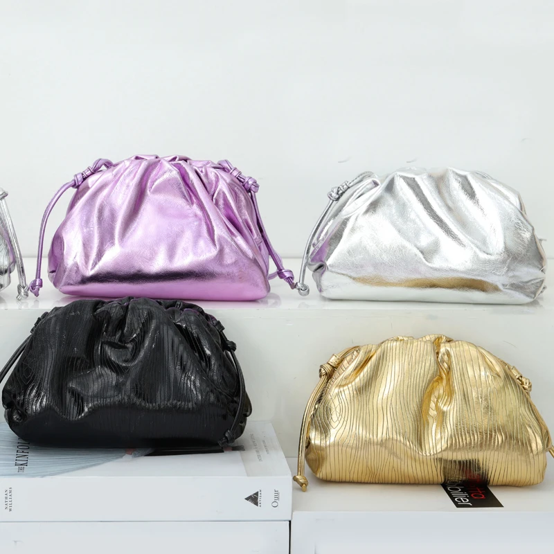 Bolso de diseñador de de marca, cartera de mano plateada para fiesta, de noche, tendencia, de hombro| - AliExpress