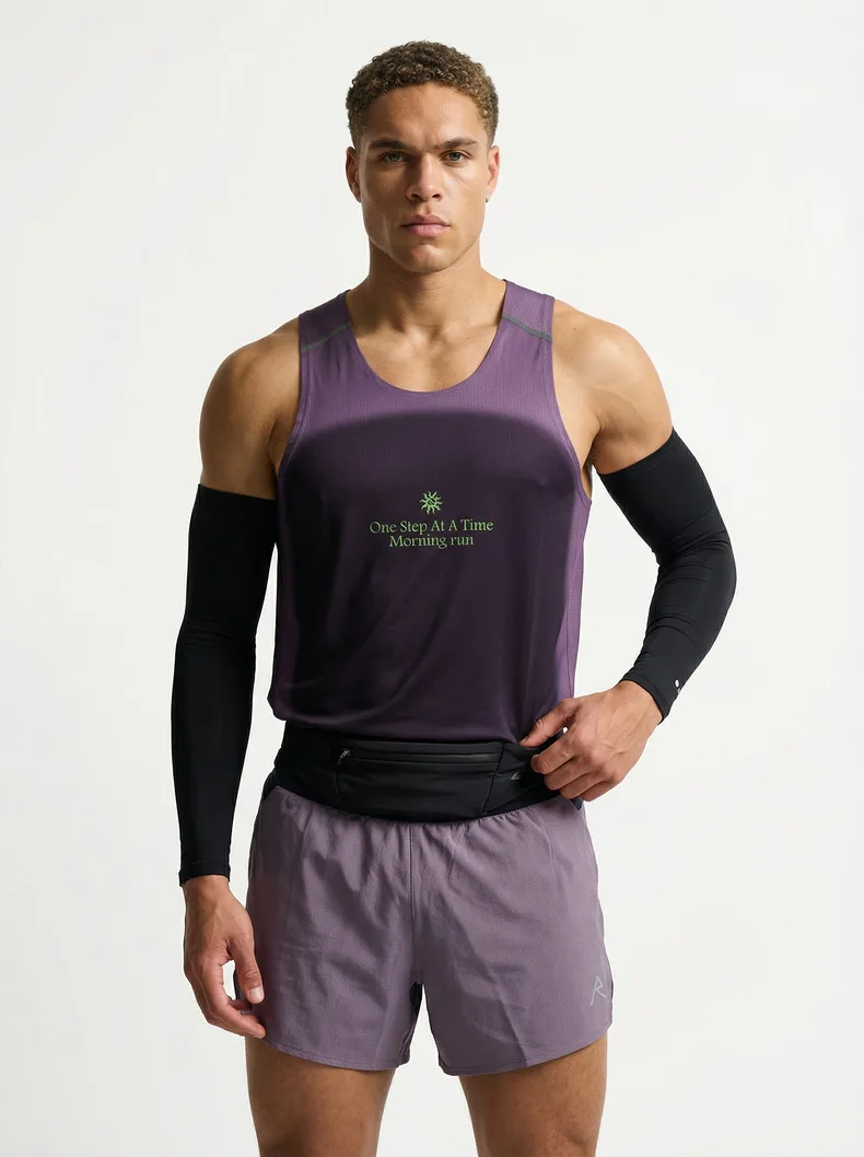 Men's Lightweight Quick-Dry Moisture-Wicking Breathable Mesh Athletic Vest for Running & Gym