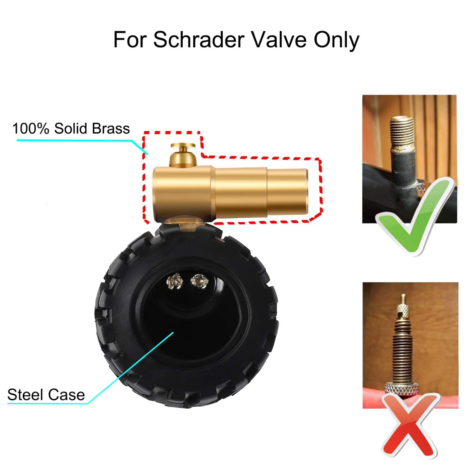 Фото Манометр для шин ATsafepro, толстый клапан, PSI, 30 PSI, для горных велосипедов, дорожные автомобильные аксессуары №3