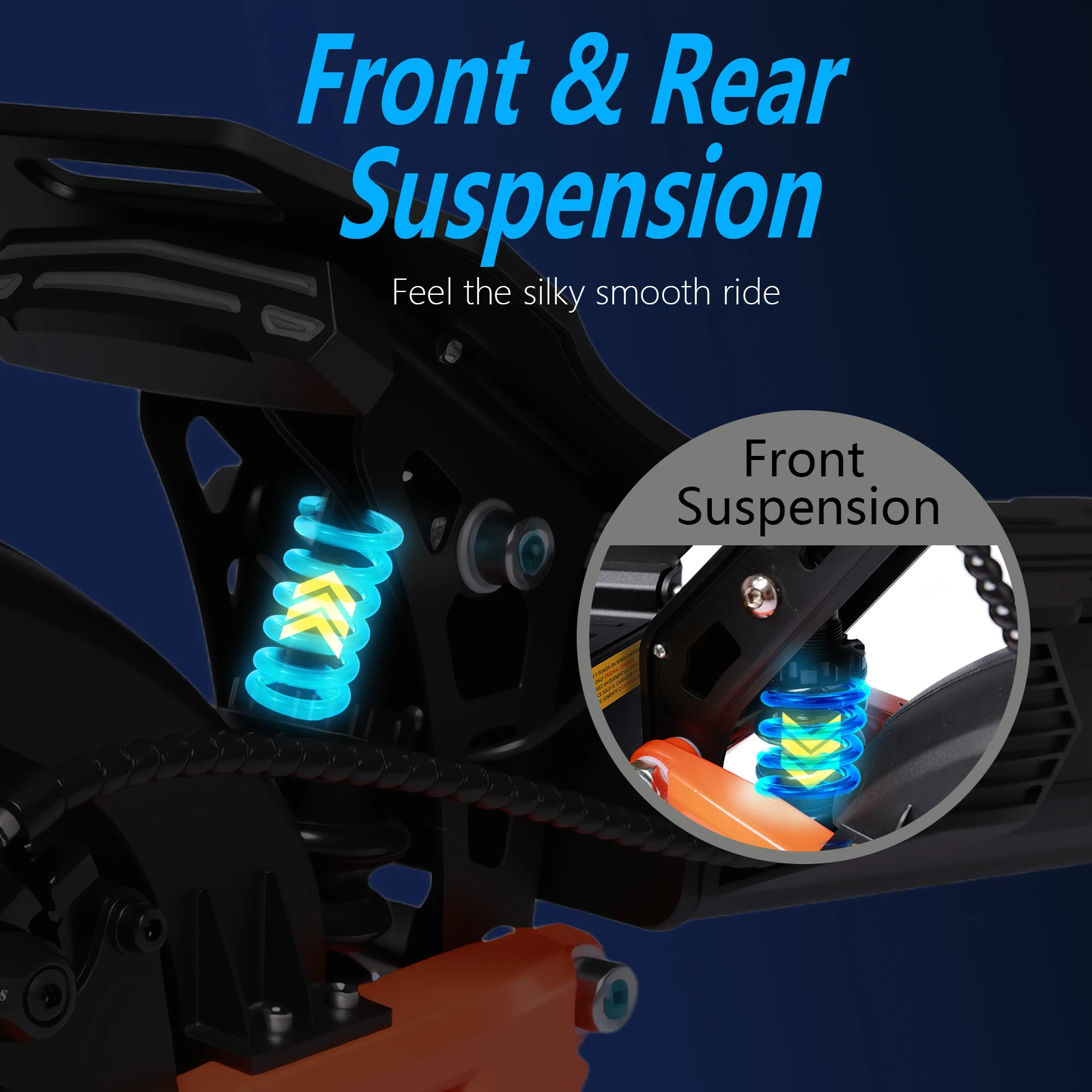 K11 1200W Off-Road Folding Electric Scooter 3