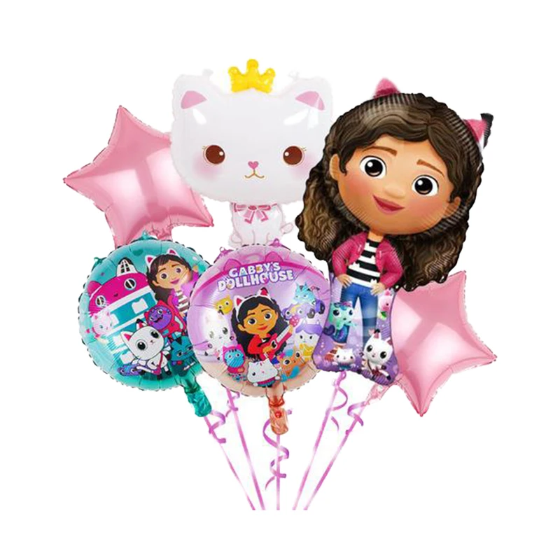 Gabby Dollhouse Geburtstagsparty Dekoration Geschenktüten Hängendes Banner Tischdecke Tischgeschirr für Kinder Happy Birthday Party Zubehör – Detail 39