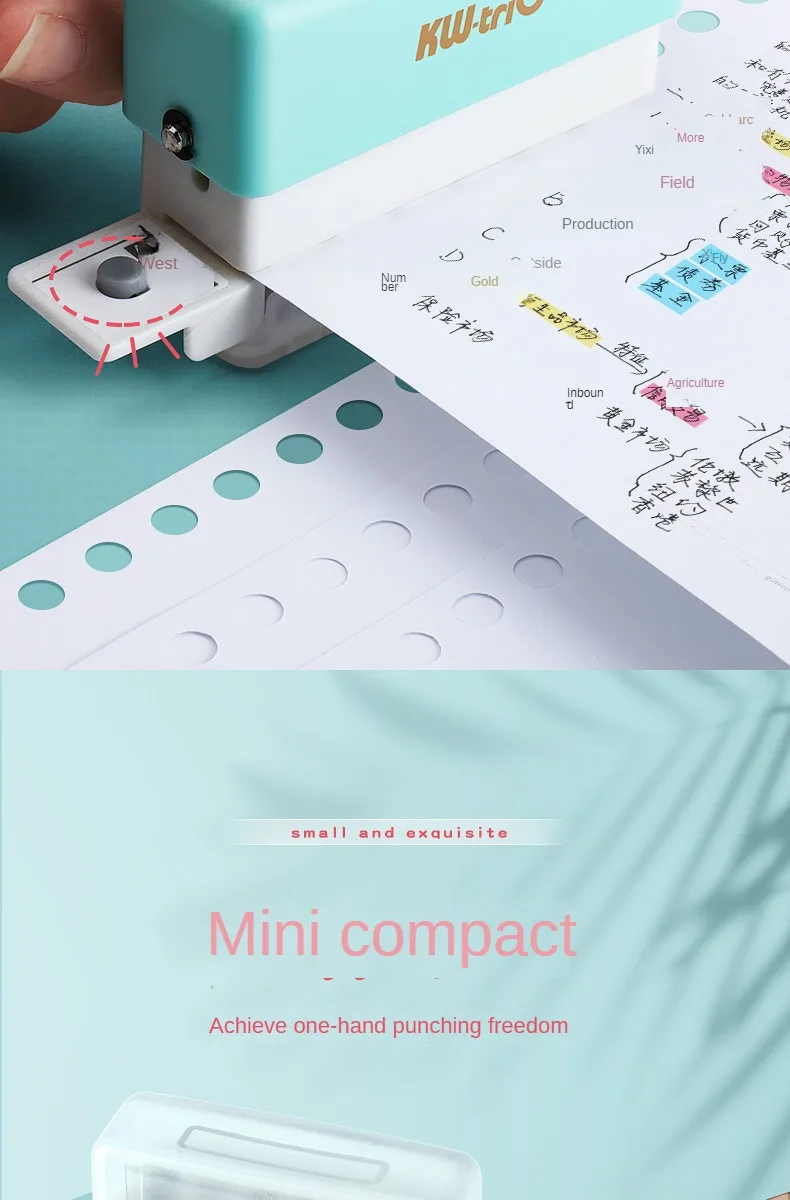 Mini 6-Hole Punching Machine DIY Book Page Stitcher Paper Binding Punch Planner Loose Leaf Paper Hole Puncher Office Stationery 4 Mini 6-Hole Punching Machine DIY Book Page Stitcher Paper Binding Punch Planner Loose Leaf Paper Hole Puncher Office Stationery