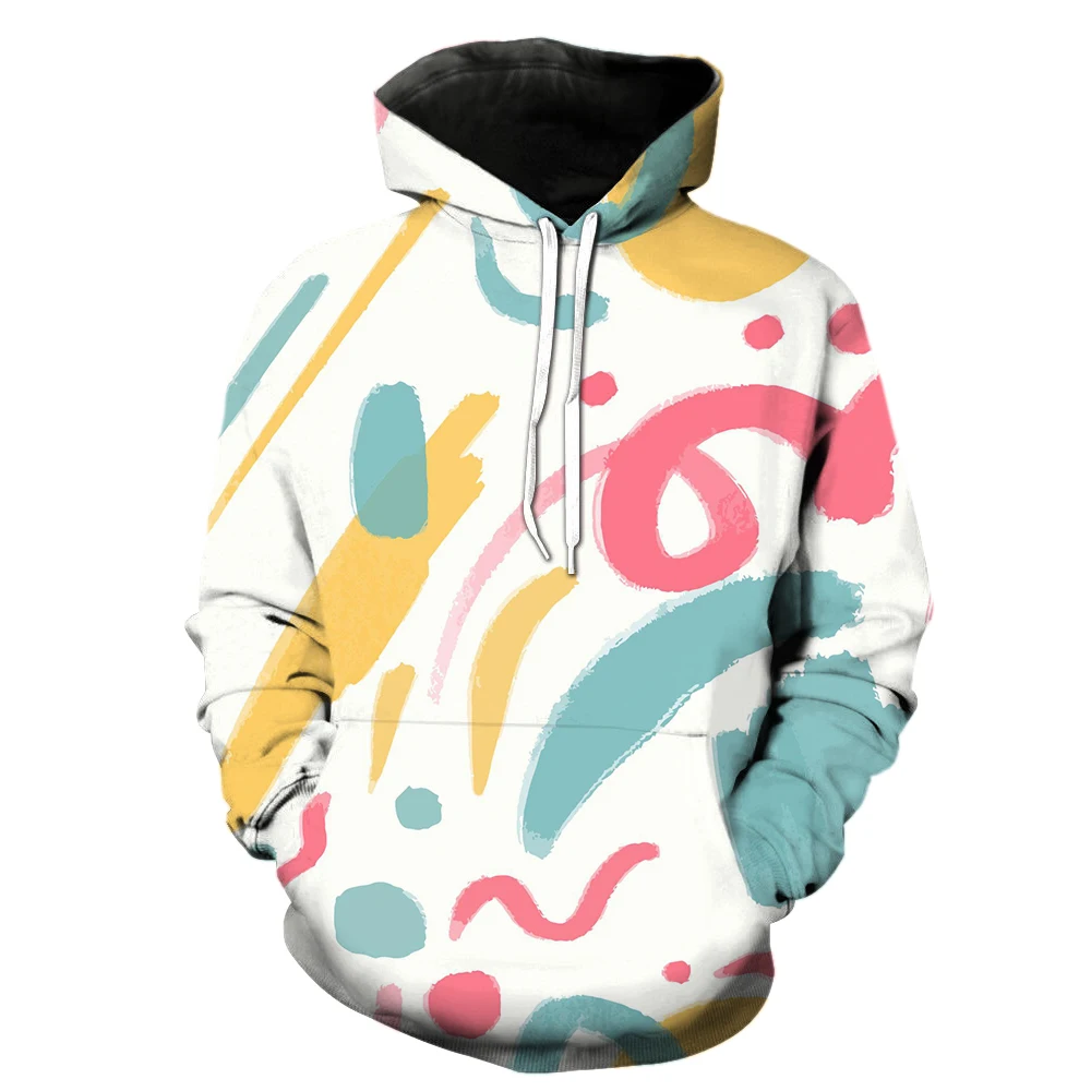

Abstract Art Graffiti Men's Hoodies Tops 2022 Hot Sale Teens 3D Print Hip Hop Unisex Long Sleeve Fashion With Hood Jackets Funny