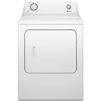 6.5 cu. ft. Front Load Electric Dryer with 11 Drying Cycles,White,Easy to use and handle 1