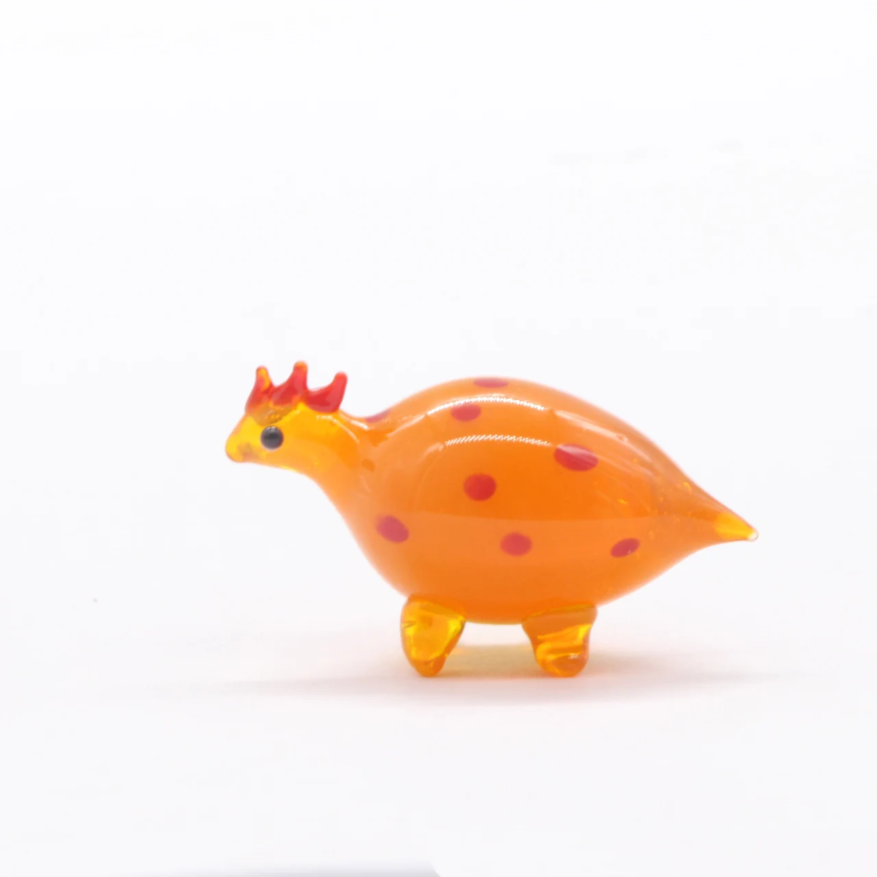 

Handmade lampwork glass cute small dinosaur animal figurines