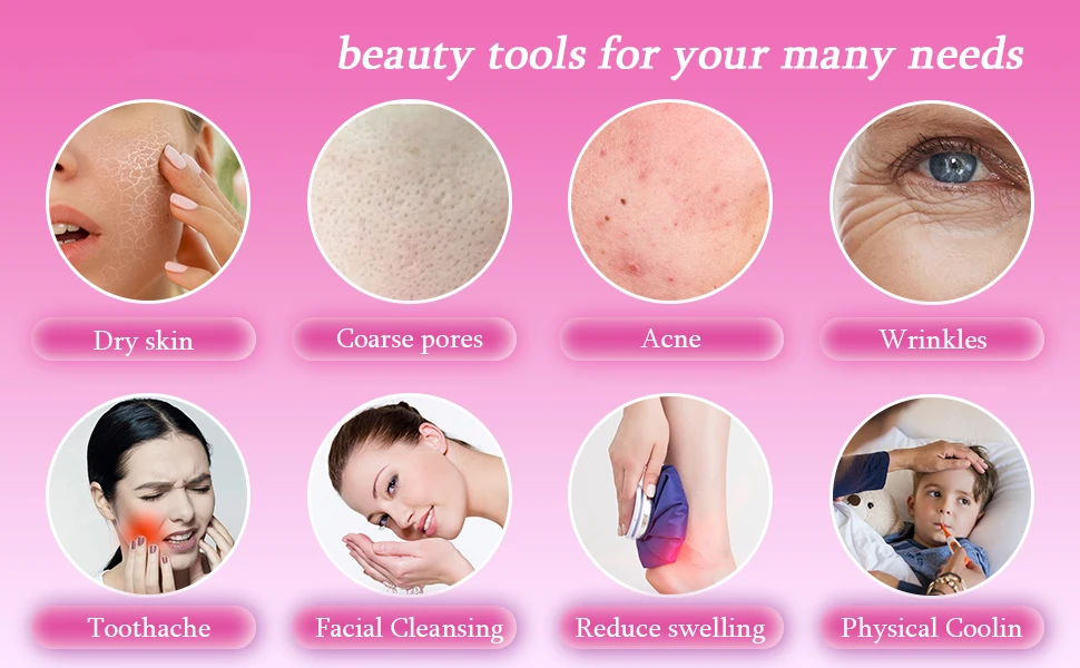 Silicone Face Ice Cube Mould Beauty Skin Care Silicone Face Ice Roller
