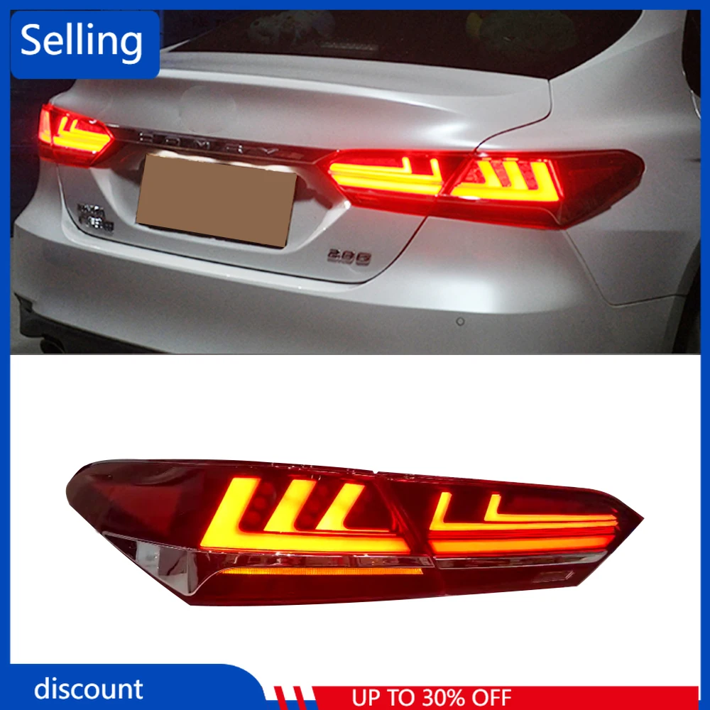 

For Toyota Camry 2018 2019 2020 2021 Brake Reverse lamp Taillight LED Tail Light Assembly Lamp rear turn signal parking light
