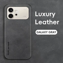 Ultra Thin Vegan Leather Phone Case - Shockproof Protection Bumper Cover - Honor 600 Pro (GRAY)