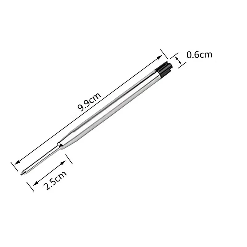 10/20Pcs Pen Refill Different Metal Ballpoint Pen Refills Office School Stationery Gifts Pen Choose Blue Black Refills Pen Sale 3