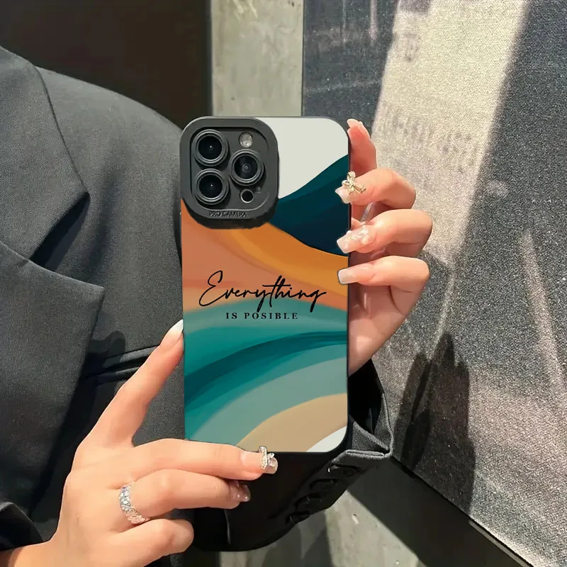 Vibrant Multi-Colored Striped Inspirational Quote Phone Case Cover