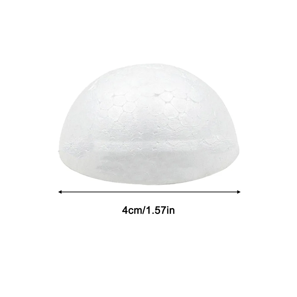 Hemisphere Foam Ball DIY Decoration 2-7cm Blank Round Christmas Durable Ornaments Parties Polystyrene Scene Set