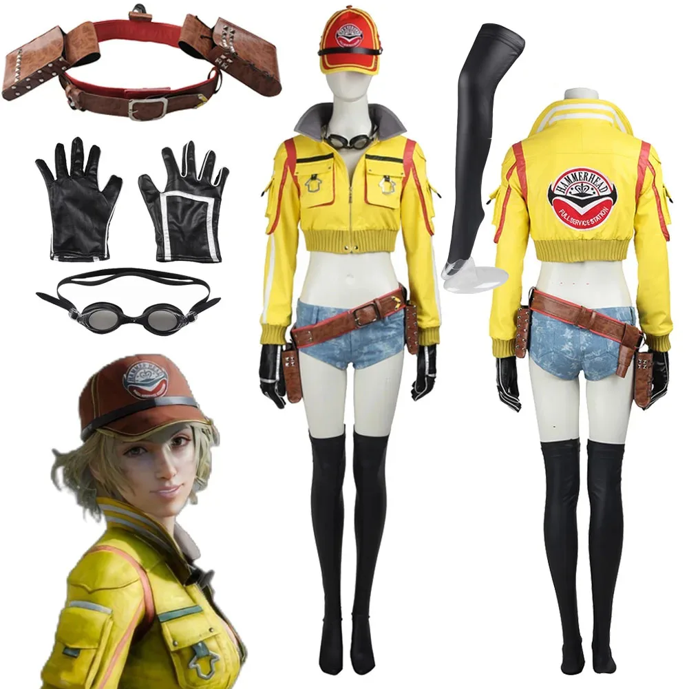 

Женский костюм для косплея, куртка, шляпа, очки, финальная фантазия, FF 15, костюмы для взрослых, Женский костюм на Хэллоуин, карнавал