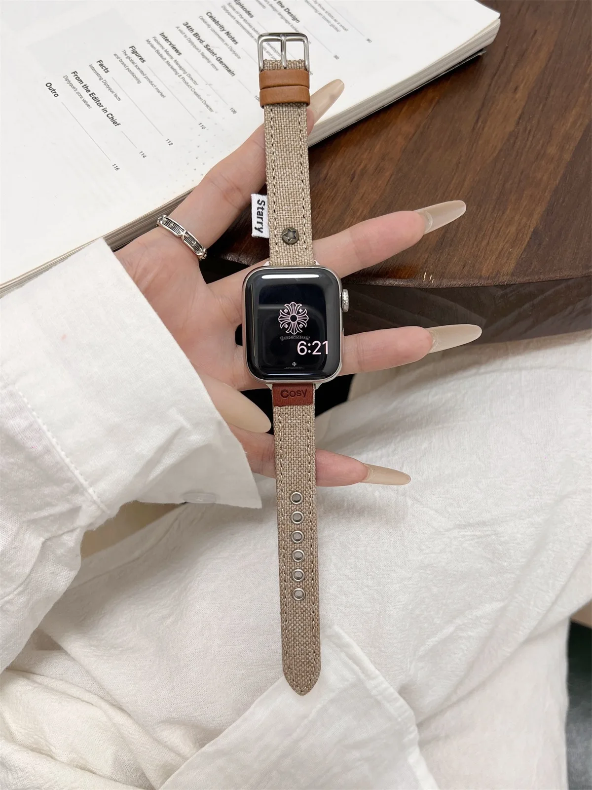 Watch Band For iWatch 42/44/45/46/49mm 38/40/41mm PU Leather Fashion Watch Strap For Watch Series Ultra2 Series 10/9/8/7/6/5/4/3/2/1_voghion.com