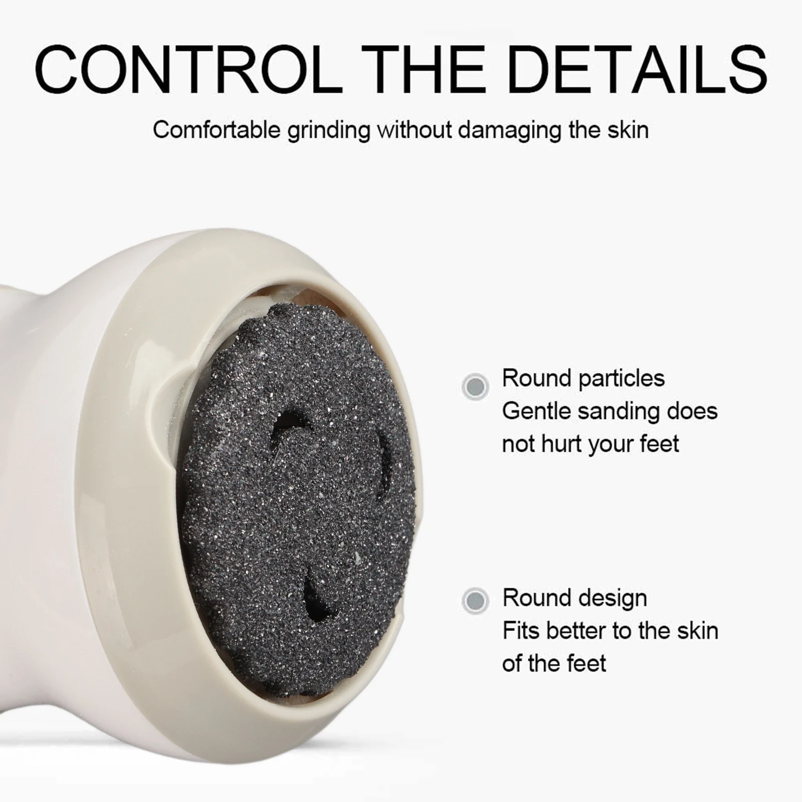 Foot Callus Remover, Electric Foot Grinder Exfoliating Foot Callus Dead Skin Remover Pedicure Tools Foot Care 3