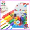 Children's Crayon Suit Non-toxic and Safe Food Color Wax Paintbrush Can Be Wiped   Bath Toys for Kids  Kids Toys 1