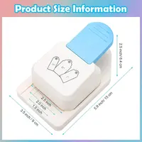 3-in-1 round label hole punch & 1.5 inch, 2 inch, 2.5 inch corner paper hole punch, round label shape hole punch gift hang tag 2
