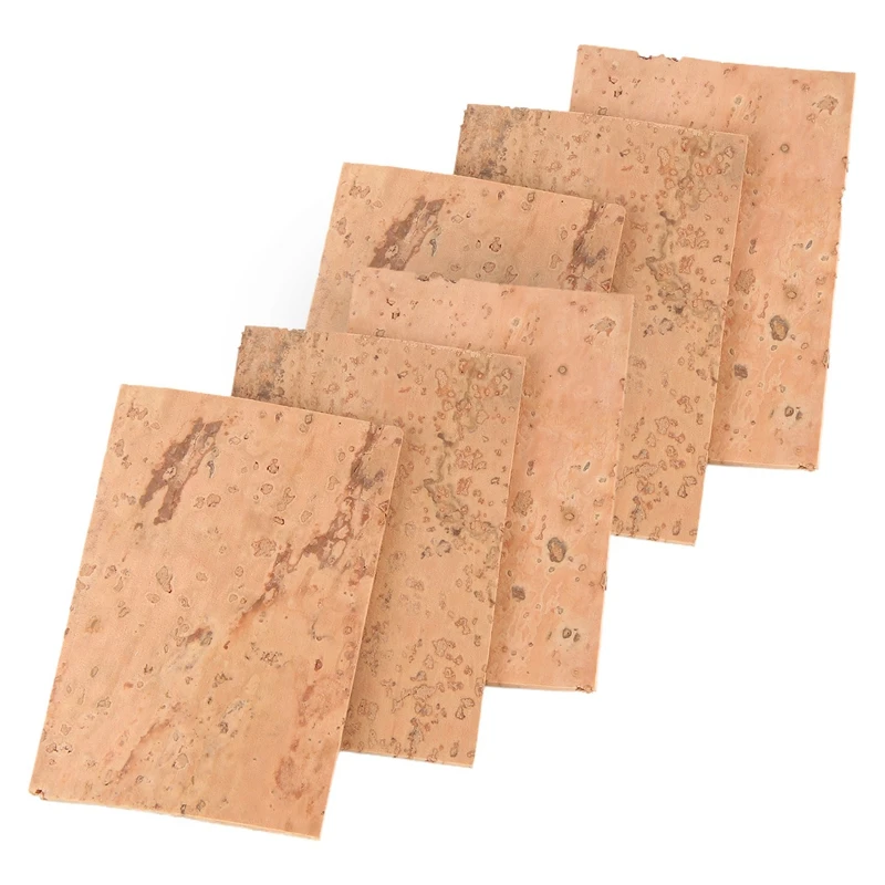 A57T 50Pcs Saxophone Neck Cork Sheet 2Mm Soprano Tenor Alto Saxophone Clarinet Joint Natural Neck Cork Sheet Natural Kit
