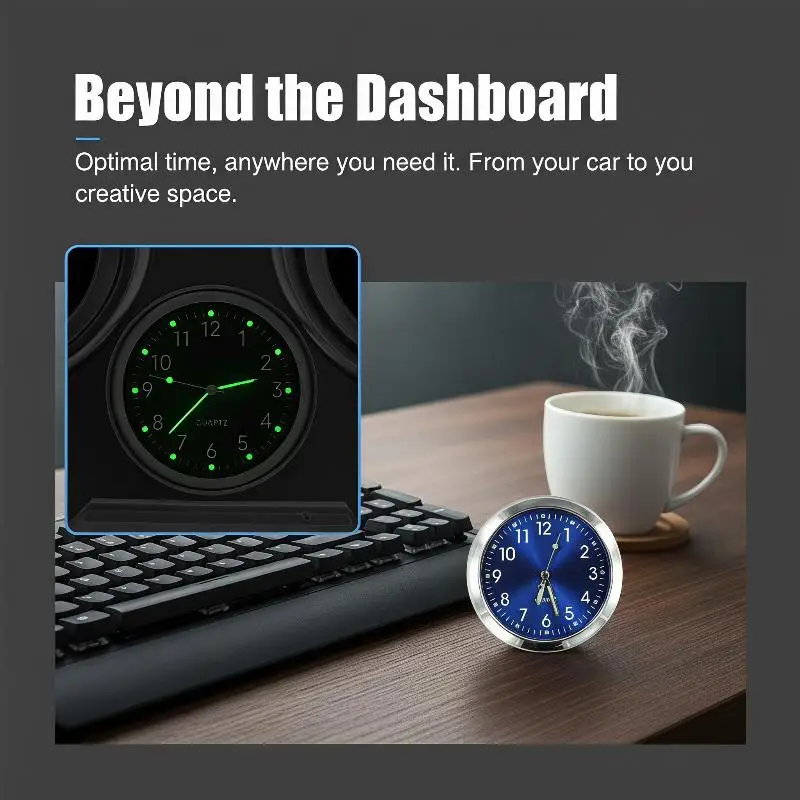 Heavy-Duty Metal Motorcycle Clock with Clear Readout for All Riding Conditions