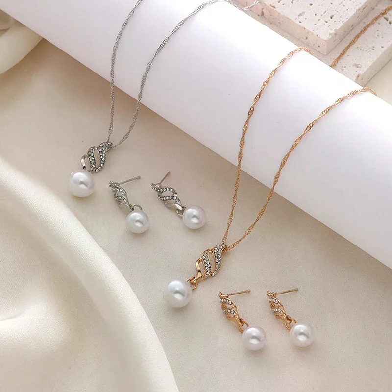 1Set Personalized Exquisite Butterfly Necklace Ring Earrings Bracelets For Women Girls Fashionable Jewelry Accessories Gifts