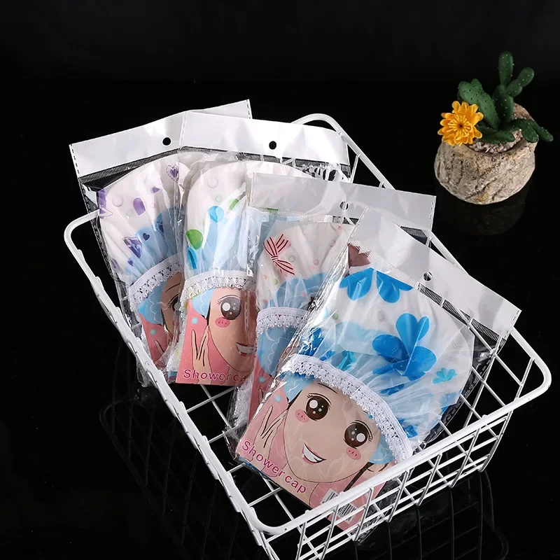 Waterproof Bathroom Shower Cap Thicken Elastic for Women Beauty Hair Salon